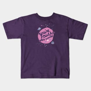 You're Outta this World in Purple Kids T-Shirt